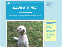 Tablet Screenshot of clubk9jax.com